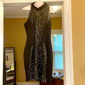 Black mesh cocktail/party dress